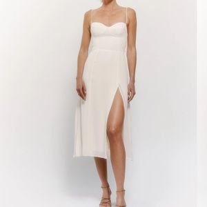 Reformation Juliette Ivory Dress